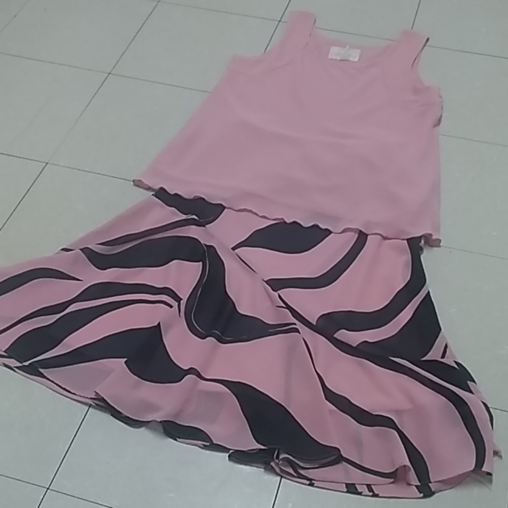 2 piece set blouse and skirt